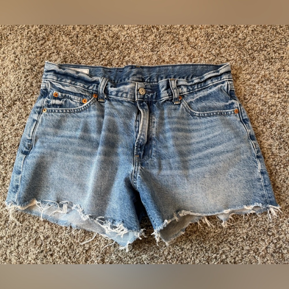 GAP Light Blue Distressed Jean Shorts